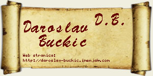 Daroslav Buckić vizit kartica